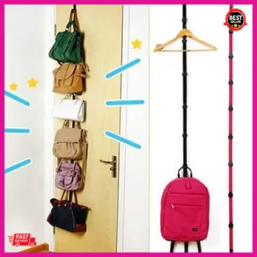 Door Hanger Clothes Hanging Rack Plastic Home Storage Organization Hooks  Over The Door Purse Holder for Bags Rails door hook - AliExpress