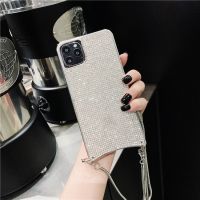 （HOT) สร้อยเพชรประดับแอปเปิ้ล 14pro เคสมือถือแอปเปิ้ล 12 ชุบเพชร 13promax เคสป้องกันเชือกเส้นเล็ก x ใช้บังคับ