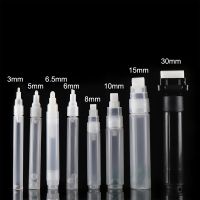 Creative Plastic Empty Pen Rod 3mm 5mm 8mm 10mm 15mm Barrels Tube for Graffiti Pens Liquid Chalk Markers Paint Pen Accessories