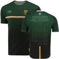 ใหม่1916รำลึกถึง Jersey Green Kerry 2021/22ไอร์แลนด์ LOUTH Wicklow Gway Monaghan Home RUGBY JERSEY ขนาด S--5XL