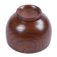 10X Wooden Bowls Wooden Soup Bowl Healthy Food Container Vintage Dinner Tableware Kitchen Accessories