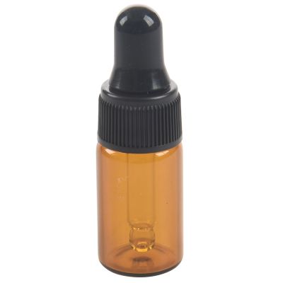 50Pcs 3Ml Empty Brown Glass Dropper Bottles with Pipette for Essential Oil