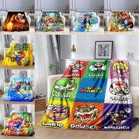 Creative Nintendo Game Character Super Mario Blanket Suitable For Bed Sofa Household Textiles Fantasy Boys Baby Gifts Can Be Customized