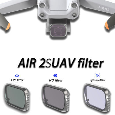 สำหรับ DJI Mavic Air 2S Combo เลนส์กรอง UV CPL ND4 ND8 ND16 ND32 ND64ตัวกรองอุปกรณ์เสริมสำหรับ DJI Mavic Air 2S กล้องอุปกรณ์เสริม