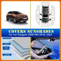 ▧ chenhuifang Car Sunshade Covers 3008 P84 2016 2023 Protector Windshield Window Coverage Visors Accessories