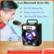 Loa bluetooth mini kèm micro hát karaoke cực hay