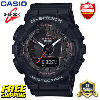 ต้นฉบับ G Shock GMAS130 ผู้หญิงนาฬิกาสปอร์ตคู่แสดงเวลา 200 เมตรกันน้ำกันกระแทกและกันน้ำเวลาโลก อัตโนมัติแสงเลดี้ข้อมือกีฬานาฬิกาที่ GMA-S130VC-1A