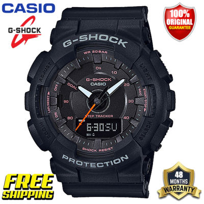 ต้นฉบับ G Shock GMAS130 ผู้หญิงนาฬิกาสปอร์ตคู่แสดงเวลา 200 เมตรกันน้ำกันกระแทกและกันน้ำเวลาโลก อัตโนมัติแสงเลดี้ข้อมือกีฬานาฬิกาที่ GMA-S130VC-1A