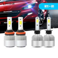 RM【ready สหรัฐอเมริกา Stock 】4Pcs H1 H11รถ Led ไฟหน้าลำแสงสูง6000K-6500K ไฟหน้าหลอดไฟสำหรับ Ford Focus 2012-20171[สินค้าคงคลัง]