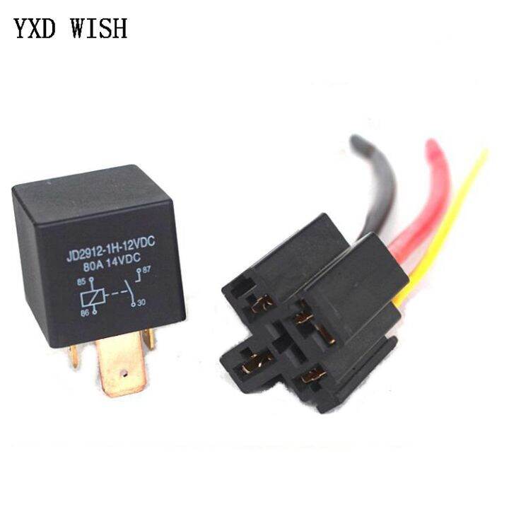 Dc 12v/24v Waterproof Car Relay 4 Pin 5 Pin Automotive Relays 80a For ...