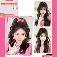 BRENDONAN 35ซม. ค่ะ ผมหางม้าหยักศกยาวสังเคราะห์ ม้วนกระเพื่อมของน้ำ สังเคราะห์สังเคราะห์สังเคราะห์ ผมต่อหางม้า แฟชั่นสำหรับผู้หญิง การต่อผม ไฮไลท์ผมหางม้า สำหรับผู้หญิง