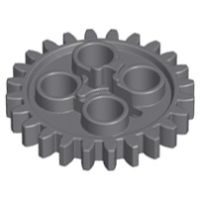 Lego Technic part (ชิ้นส่วนเลโก้) No.3648 - 24505 Gear 24 Tooth (2nd Version - 1 Axle Hole)