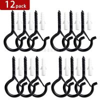 12 Pcs Q-Hanger Hooks Ceiling Screw Hook Outdoor Lights Christmas Lights Hanger Hook