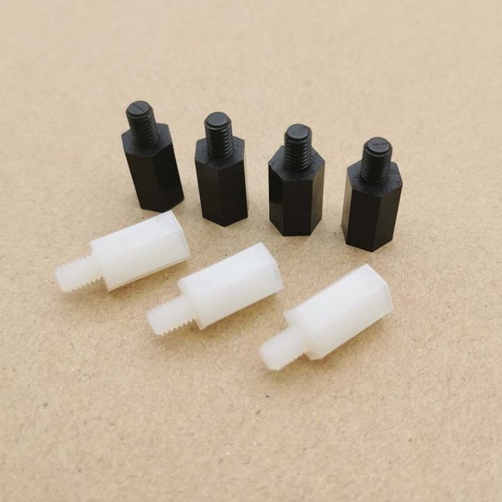 hot-20-50pcs-male-to-female-m2-5-m4-pcb-standoff-spacer-column-plastic-spacing-screws