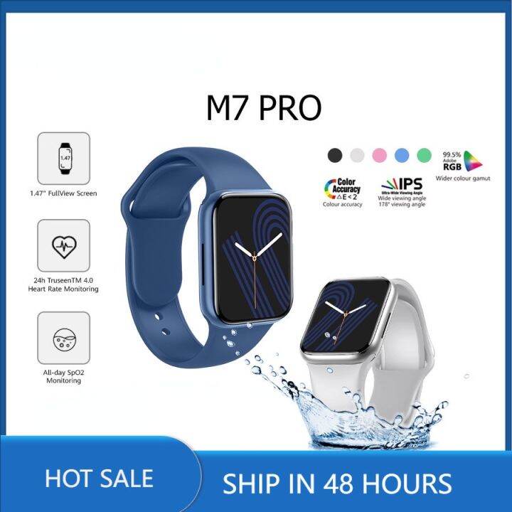 【ขายดี】Huawei M7 Pro นาฬิกาข้อมือสมาร์ทวอทช์ เชื่อมต่อบลูทูธ กันน้ํา ...