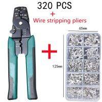 150/320pcs Boxed Crimp Terminal+Pliers Cold Pressed Terminal OT/UT Crimp Spade Terminals Copper Wire Connector Electrical Connectors