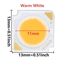 10ชิ้นชิป COB 3W 5W 7W 10W 12W 15W 18W 300mA 1313 11Mm ลูกปัดแสงเอลอีดีรวมสำหรับสปอตไลท์เพดานหลอดไฟ LED