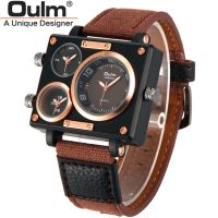 ⌚∏✒♤ OULM mens watch European radium imported movement quartz watch mens belt sports watch