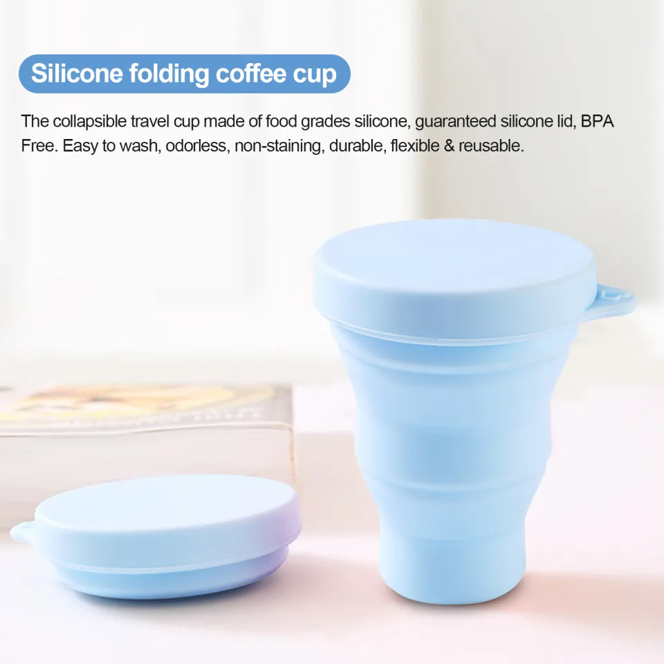 Collapsible Coffee Mug, Reusable, Food Grade Silicone