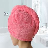 【DT】hot！ Womens Super Absorbent Quick-drying Fabric Hair Dry Cap