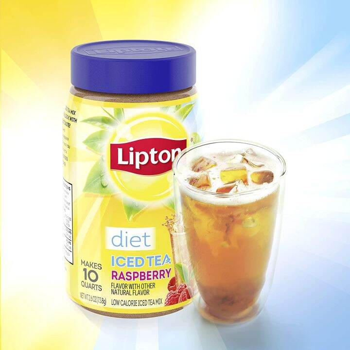 Lipton Diet / Low Calorie Iced Tea Mix Raspberry (73.8g) Lazada PH