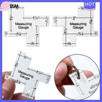 DSAA เกจวัดโลหะสำหรับงานประดิษฐ์ทำด้วยตัวเองไม้บรรทัดตัดไม้บรรทัดสำหรับงานเย็บต่อผ้า