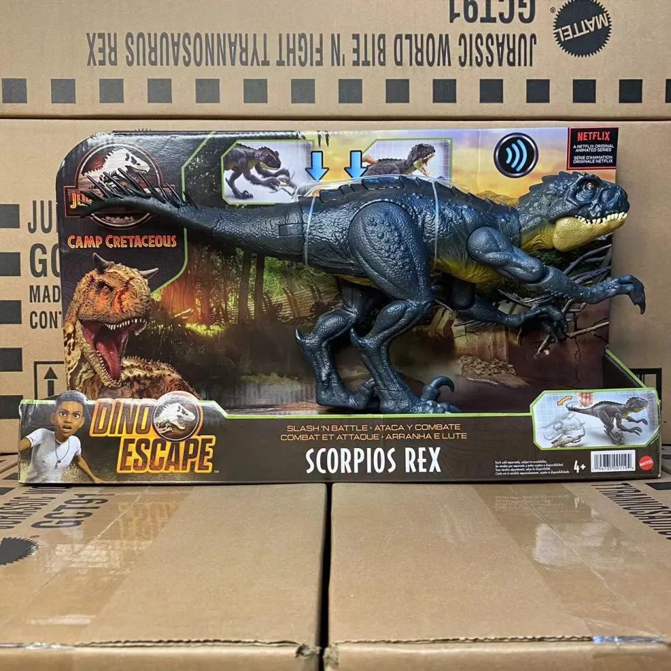 Jurassic World Scorpios Rex 40cm Som Sting Dino Hbt41 Mattel (com