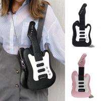 Superior Home Shop PU Womens Cute Cartoon Guitar Shoulder Bag Chain Crossbody Bag