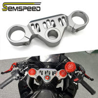 SEMSPEED รถจักรยานยนต์ CNC ด้านหน้าสามยึดส้อมบนพวงมาลัยทิศทางสำหรับ CFMOTO 450SR 2022-2023