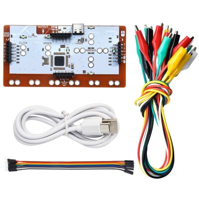 DIY Stater Kit for MaKey Kit with Type-C USB+Alligator Clip Line Compatible with Arduino Kit for Childs Invention