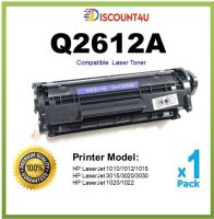 Discount4U .. สินค้าเทียบเท่า Toner Q2612A  2612A 12A Q2612 12 For Printer LaserJet 1010/1012/1015/1018/1020/1022/1022N/1022NW/3015/3020/3030/3050/3050 /AIO 3052/3052/ 3055/M1005/1005/MFP M1319F/M1319F/M1319/1319F/1319