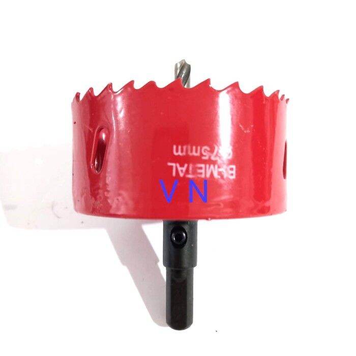 Hole Saw 75 mm/Mata Bor Pembolong Kayu/Triplek/Plastik PVC Lazada