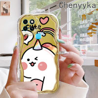 เคส Chenyyka สำหรับ Infinix Smart 6 HD Smart 6 Plus Smart 6 Plus Smart 7เคสการ์ตูนน่ารักลายยูนิคอร์นขอบคลื่นเนื้อครีมกันกระแทกแบบใสนิ่มเคสมือถือโปร่งใสลายกล้องถ่ายรูปที่สร้างสรรค์เคสป้องกันซิลิกาเจล