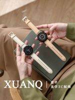 หนังวัวสายรถคลาสสิก Xuanqian เหมาะสำหรับนาฬิกา Huawei GT3 สาย Watch3pro ผู้หญิง Gt2pro นาฬิกากับ GT Runner หนัง GT1 ใหม่ ECG ผู้หญิงสมาร์ทหนังสีกากี