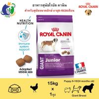 ส่งฟรีทุกชิ้นทั่วไทย  Royal Canin Giant Junior อาหารสำหรับสุนัขขนาดยักษ์ อายุ8-18/24เดือน ขนาด15กก.