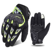 Motorcycle Gloves Women Summer Breathable Touch Screen Full Finger Gloves Men Moto Motocross Anti-fall Anti-slip Cycling Glove