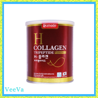 ** 1 กระปุก ** Amado H Collagen Tripeptide + Vitamin C อมาโด้ เอช คอลลาเจน กระป๋องแดง ขนาดบรรจุ 110.88 g. / 1 กระป๋อง