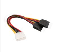 สาย SERIAL SATA POWER 1/2 (Molex 4 pin to 2x15Pin SATA Power cable)