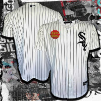 เสื้อเบสบอล Baseball Jerseys Chicago White Sox เสื้อทีม ชิคาโก ไวท์ ซอกซ์ รุ่น Yoán MONCADA#10 #BB0002 ไซส์ S-XL