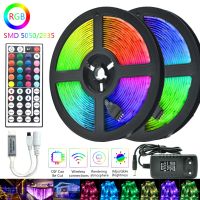 LED Lights Strip RGB SMD 5050 2835 5m 10m 15m 20m Waterproof Flexible Ribbon Stripe DC 12V RGB Diode Tape IR Controller Adapter