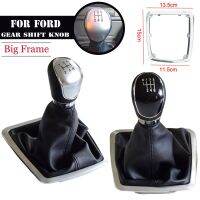 สำหรับ Ford โฟกัส2 MK2 FL C-MAX 2006-2011 5 6 Speed Shifter บูทหนังรถยนต์หัวเกียร์กระปุกอุปกรณ์เสริมที่ครอบคันโยก Bs1