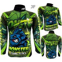 เสื้อตกปลา,ปั่นจักรยาน JF Green Monster Fishing Attack แสง UV บริการเก็บเงินปลายทาง