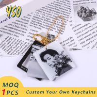 【CW】㍿☁  YSO Anime Sublimation Resin Keyring Kpop Photo Custom S Chain Cut Keychain