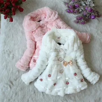 Girls hot sale fluffy coat