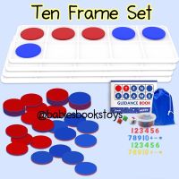 INK22 Ten Frame Set เซ็ตกรอบสิบ สื่อเรียนรู้ทางคณิตศาสตร์ แนวมอนเตสซอรี่ Montessori สนุก ทำให้เห็นภาพ สอนคำนวณ สินค้าขายดี