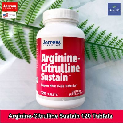 อาร์จินีน-ซิทรูลีน ซัสเทน Arginine-Citrulline Sustain 120 Tablets - Jarrow Formulas