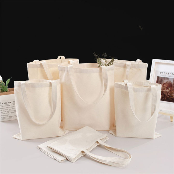 white-grocery-handbag-eco-friendly-tote-bags-cotton-reusable-folding-large-capacity