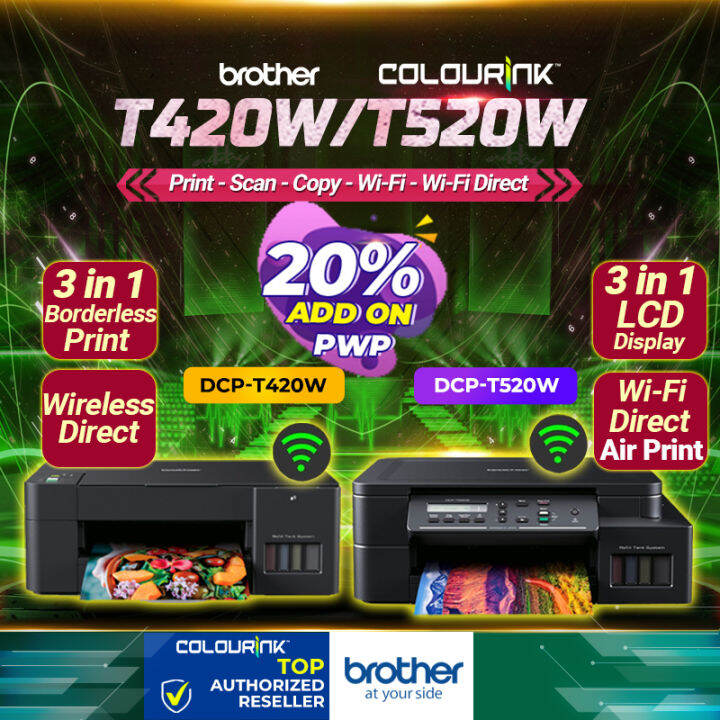 Brother DCPT420W AirPrint / DCPT520W AirPrint 3 in 1 Colour Refill