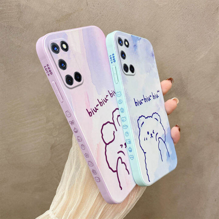 เคส-a52-oppo-a52-tpu-ซิลิโคนเคสโทรศัพท์-oppo-ฝาหลังปลอกอ่อนทาสี-a52