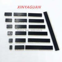 2.54mm Pitch Single Row Female 2 ~ 40P PCB socket Board Pin Header Connector Strip Pinheader 2/3/4/6/10/12/16/20/40Pin สำหรับ Arduino-lihanrui